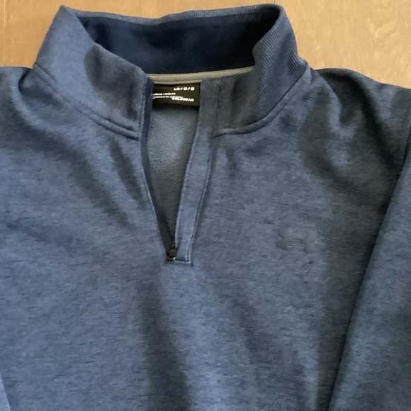 Under Armour Men's Navy Zip-Up Sweater - Picture 1 of 4